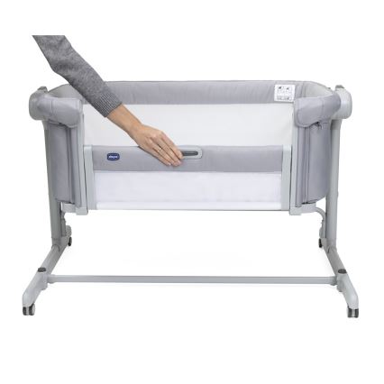 Chicco - Dětská postýlka 2v1 NEXT2ME MAGIC EVO světle šedá