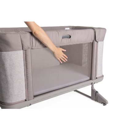 Chicco - Dětská postýlka 3v1 NEXT2ME FOREVER šedá