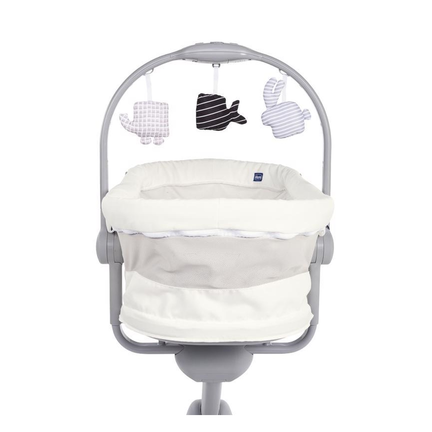 Chicco - Dětská postýlka 4v1 BABY HUG šedá/bílá