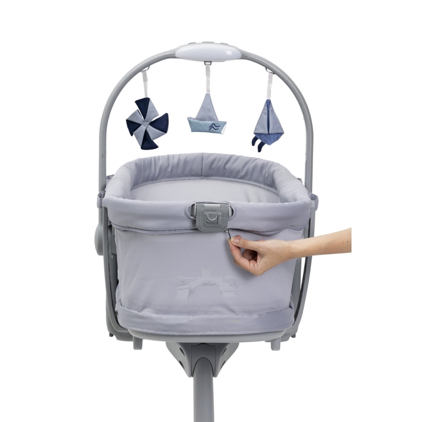 Chicco - Dětská postýlka 5v1 BABY HUG PRO šedá