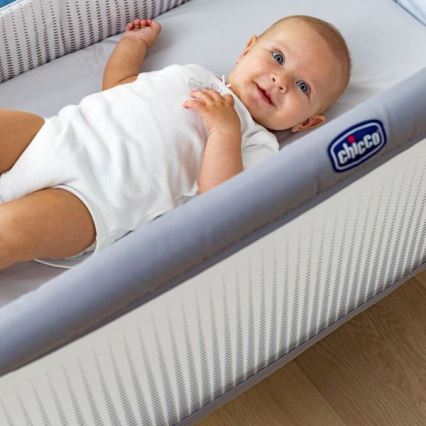 Chicco - Dětská postýlka NEXT2ME AIR světle šedá