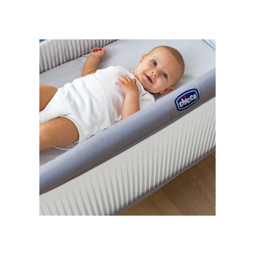 Chicco - Dětská postýlka NEXT2ME AIR světle šedá