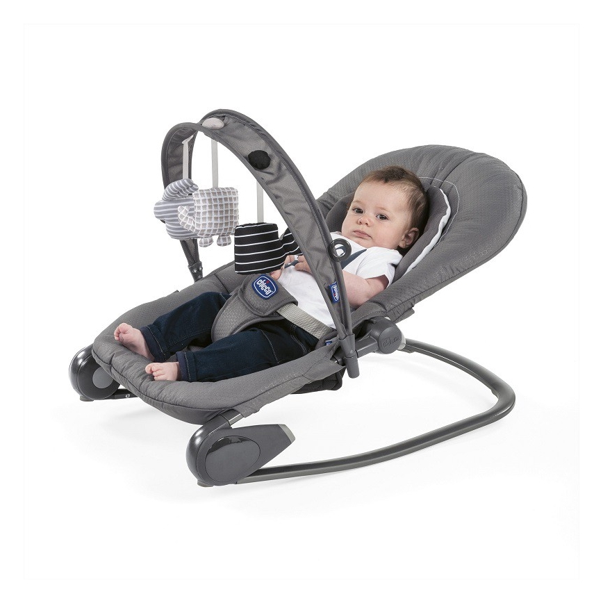 Chicco - Dětské houpátko HOOPLA tmavě šedá