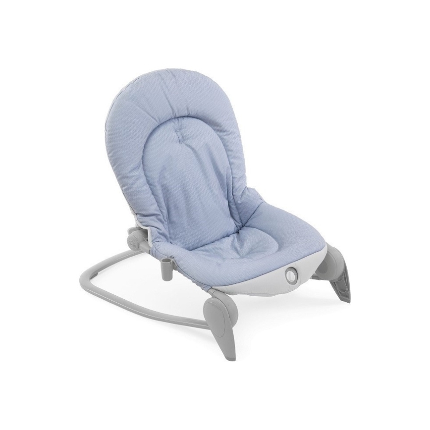 Chicco - Dětské vibrující lehátko s melodií BALLOON Dots 2xAA + 1xLR20 modrá