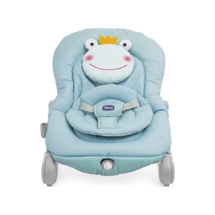 Chicco - Dětské vibrující lehátko s melodií BALLOON Froggy 2xAA + 1xLR20 modrá