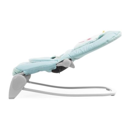 Chicco - Dětské vibrující lehátko s melodií BALLOON Froggy 2xAA + 1xLR20 modrá