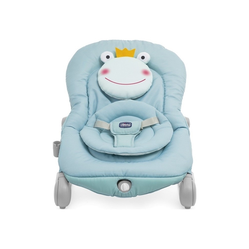 Chicco - Dětské vibrující lehátko s melodií BALLOON Froggy modrá