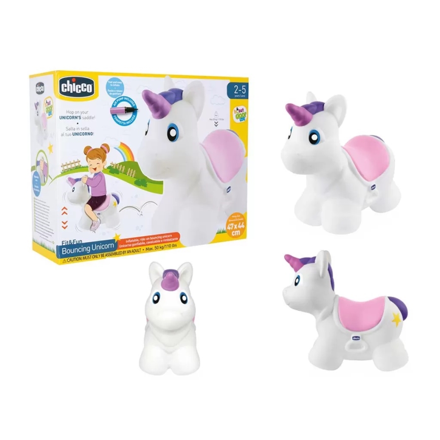 Chicco - Nafukovací skákadlo UNICORN