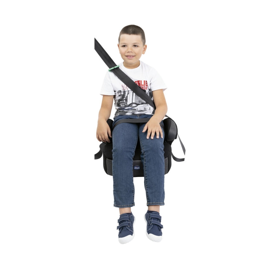 Chicco - Podsedák do auta QUASAR FIX i-Size (126-150 cm) černá/šedá