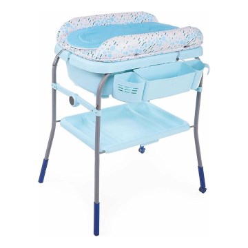 Chicco - Přebalovací stolek s vaničkou CUDDLE&BUBBLE modrá