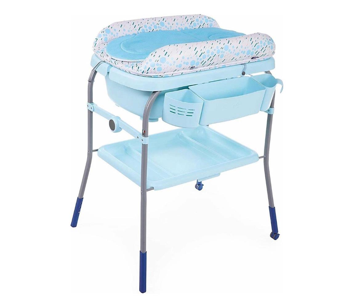 Chicco Chicco - Přebalovací stolek s vaničkou CUDDLE&BUBBLE modrá AG0363