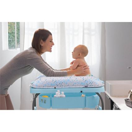 Chicco - Přebalovací stolek s vaničkou CUDDLE&BUBBLE modrá