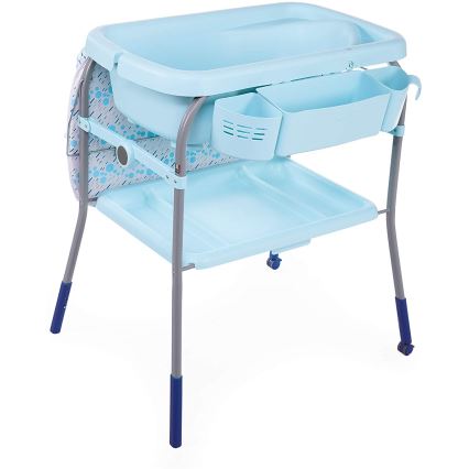 Chicco - Přebalovací stolek s vaničkou CUDDLE&BUBBLE modrá