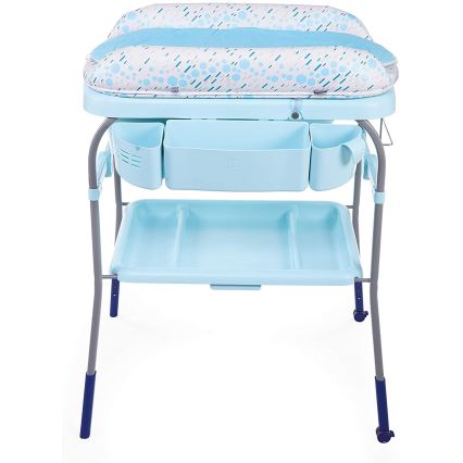 Chicco - Přebalovací stolek s vaničkou CUDDLE&BUBBLE modrá