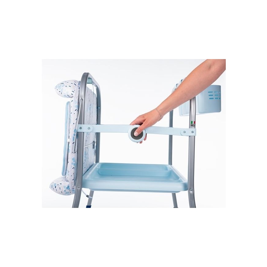 Chicco - Přebalovací stolek s vaničkou CUDDLE&BUBBLE modrá