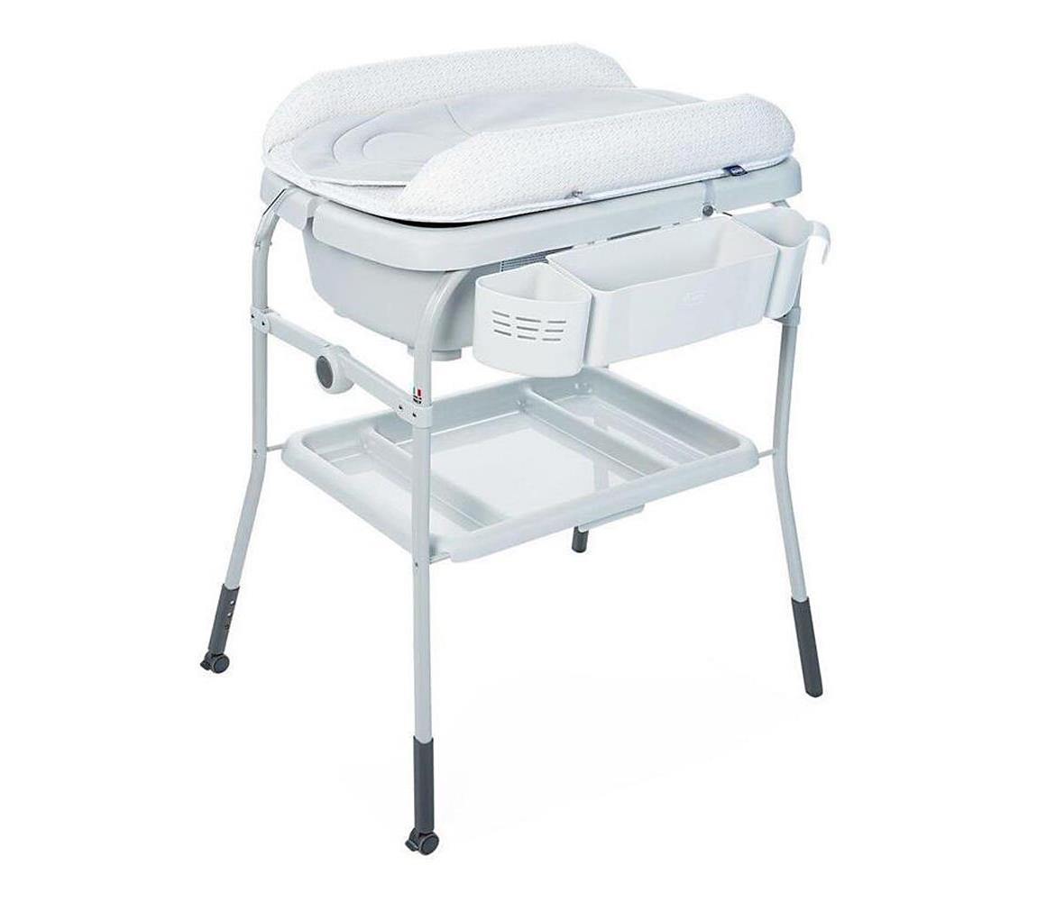 Chicco Chicco - Přebalovací stolek s vaničkou CUDDLE&BUBBLE šedá AG0362