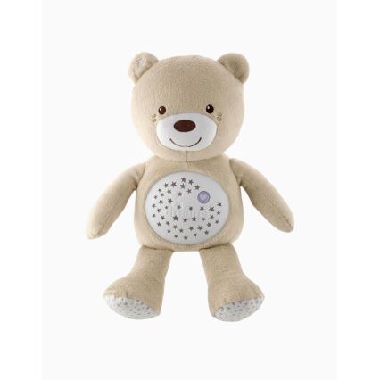 Chicco - Projektor s melodií BABY BEAR 3xAAA béžová