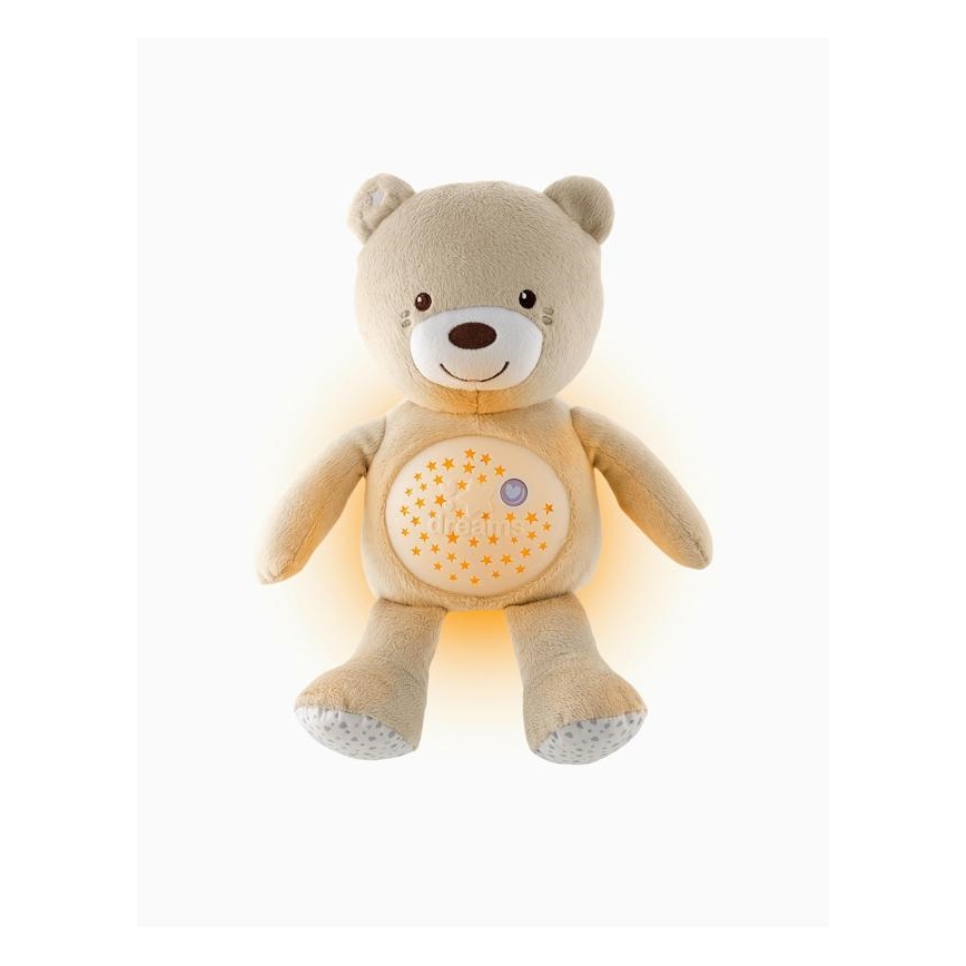 Chicco - Projektor s melodií BABY BEAR 3xAAA béžová