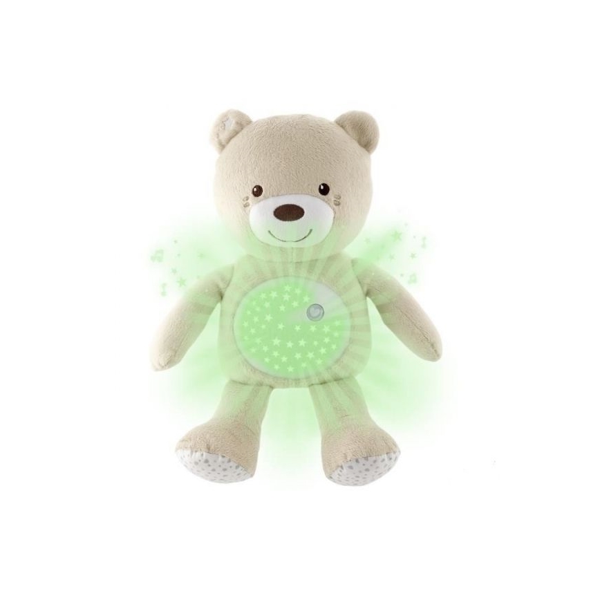 Chicco - Projektor s melodií BABY BEAR 3xAAA béžová