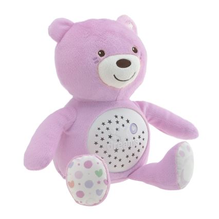 Chicco - Projektor s melodií BABY BEAR 3xAAA růžová