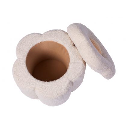 Childhome - Box na hračky FLOWER pr. 35 cm krémová