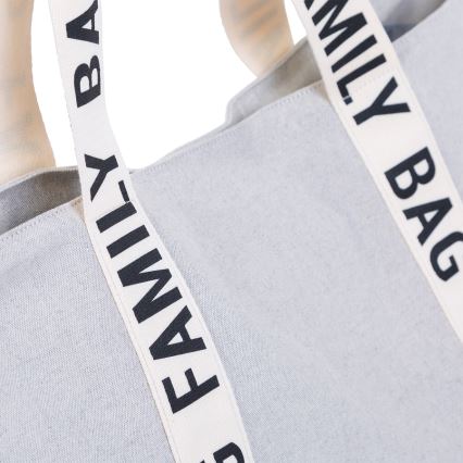 Childhome - Cestovní taška FAMILY BAG CANVAS bílá