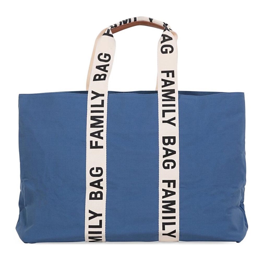 Childhome - Cestovní taška FAMILY BAG CANVAS modrá