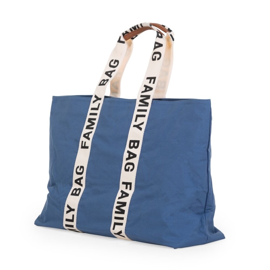 Childhome - Cestovní taška FAMILY BAG CANVAS modrá