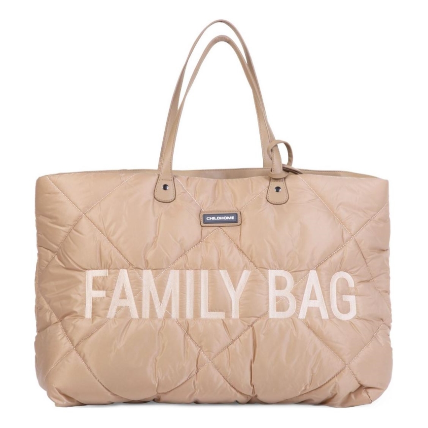 Childhome - Cestovní taška FAMILY BAG PUFFERED krémová