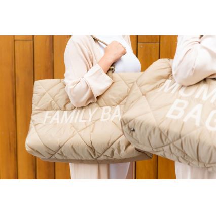 Childhome - Cestovní taška FAMILY BAG PUFFERED krémová
