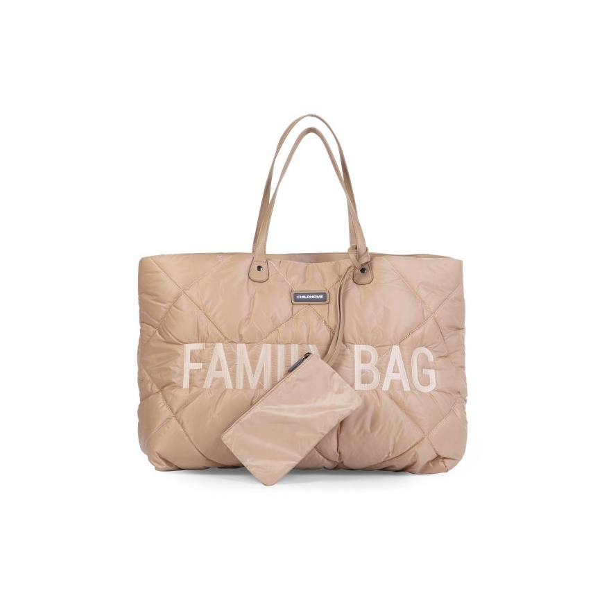 Childhome - Cestovní taška FAMILY BAG PUFFERED krémová