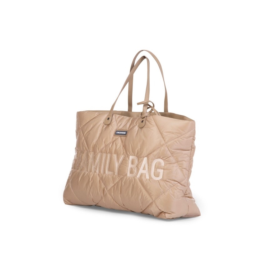 Childhome - Cestovní taška FAMILY BAG PUFFERED krémová
