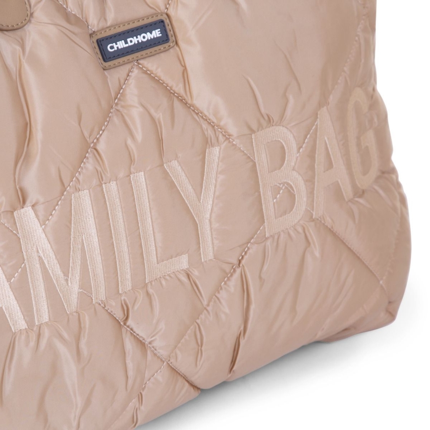 Childhome - Cestovní taška FAMILY BAG PUFFERED krémová