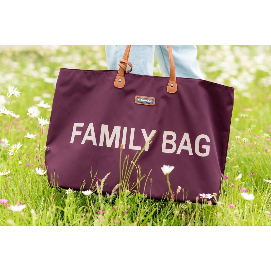 Childhome - Cestovní taška FAMILY BAG vínová