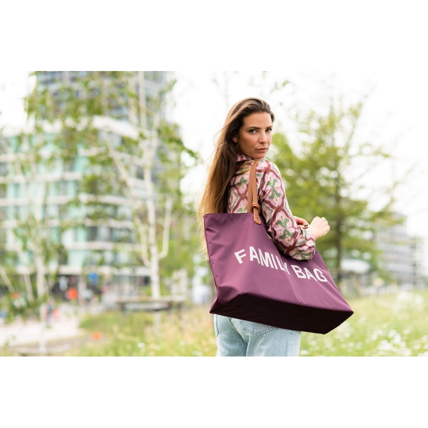 Childhome - Cestovní taška FAMILY BAG vínová