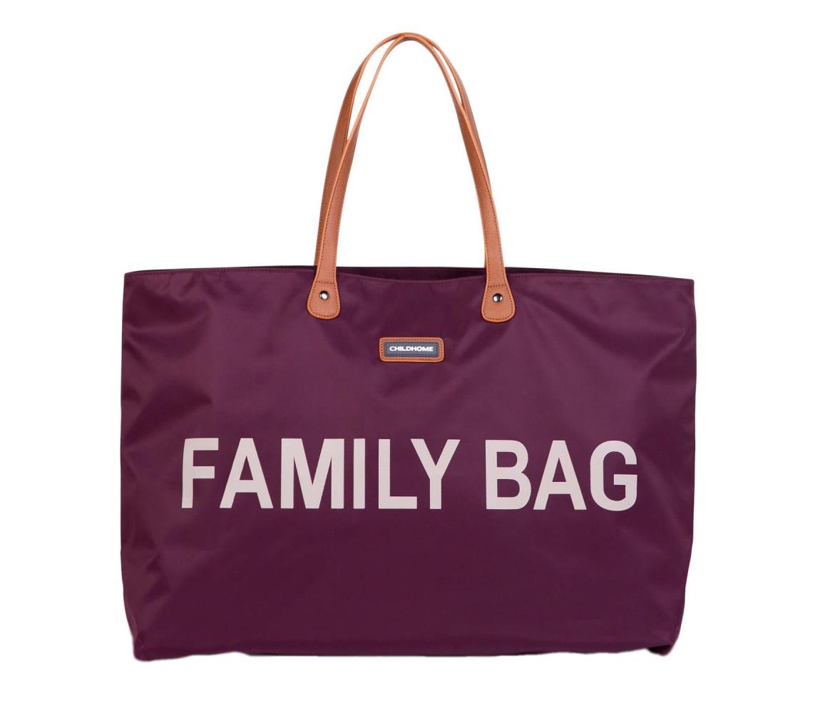 Childhome Childhome CWFBAU - Cestovní taška FAMILY BAG vínová FBB0023