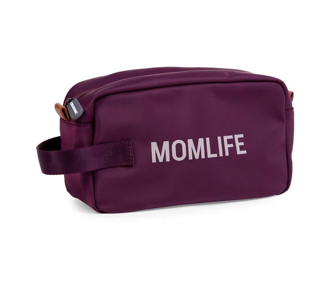 Childhome Childhome CWTBMAU - Toaletní taška MOMLIFE vínová FBB0034