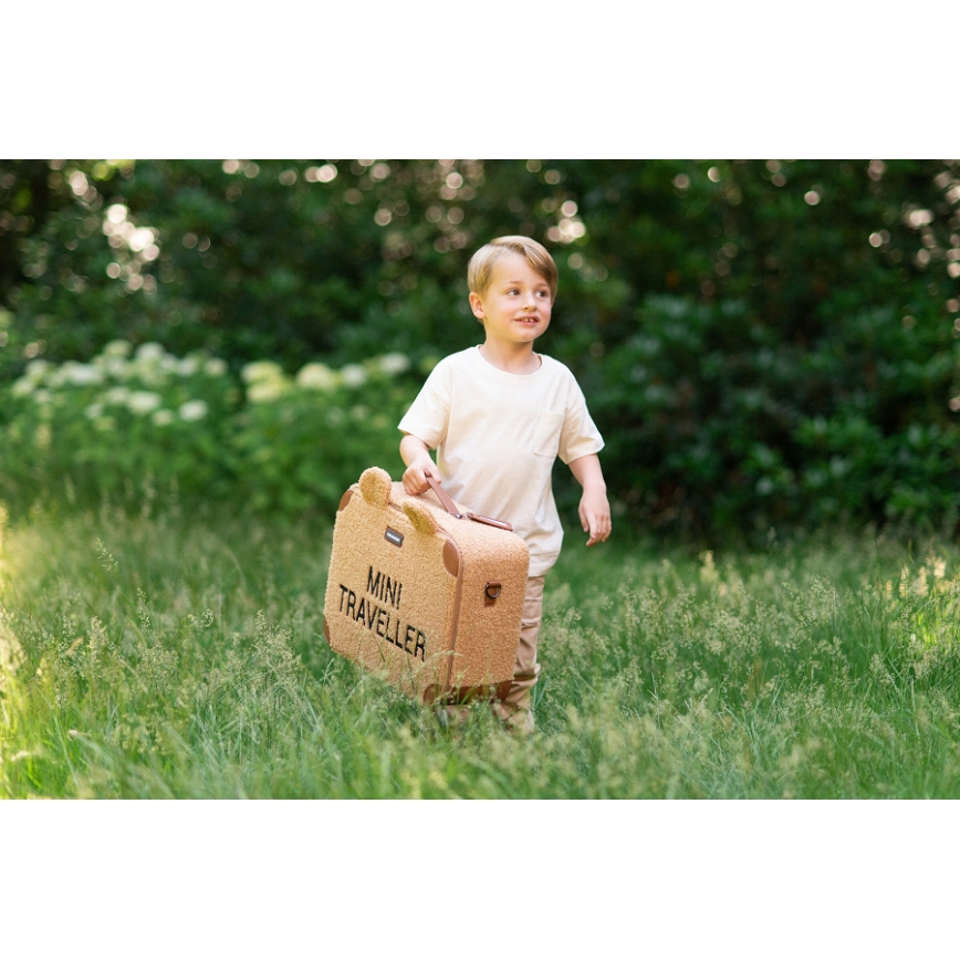Childhome - Dětský cestovní kufr TEDDY hnědá