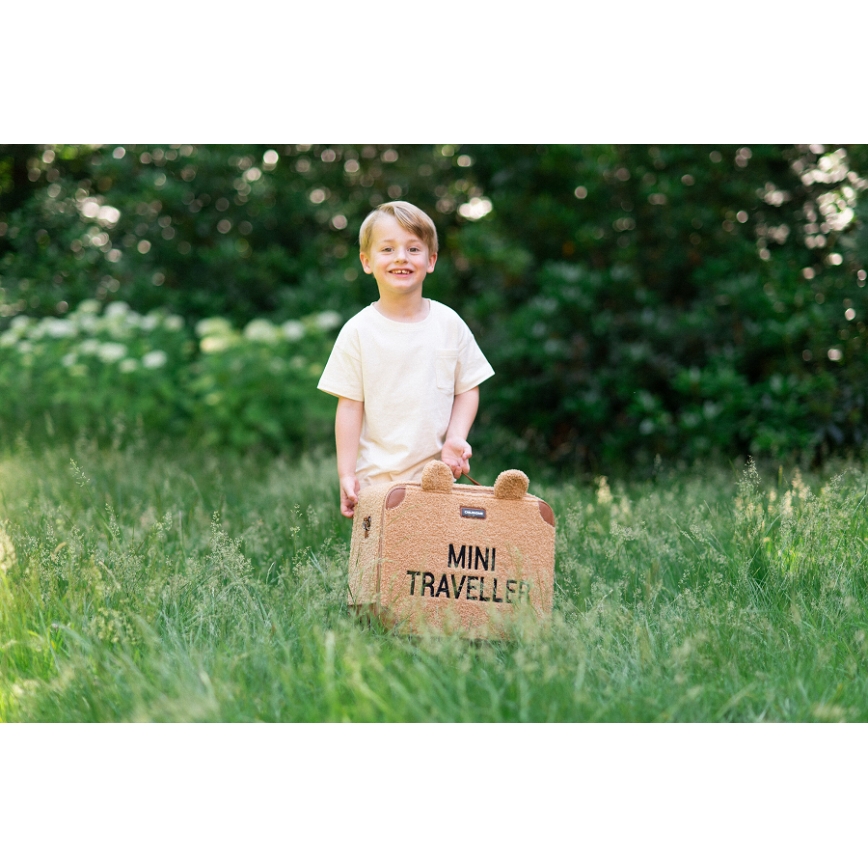 Childhome - Dětský cestovní kufr TEDDY hnědá