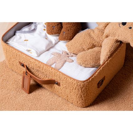 Childhome - Dětský cestovní kufr TEDDY hnědá