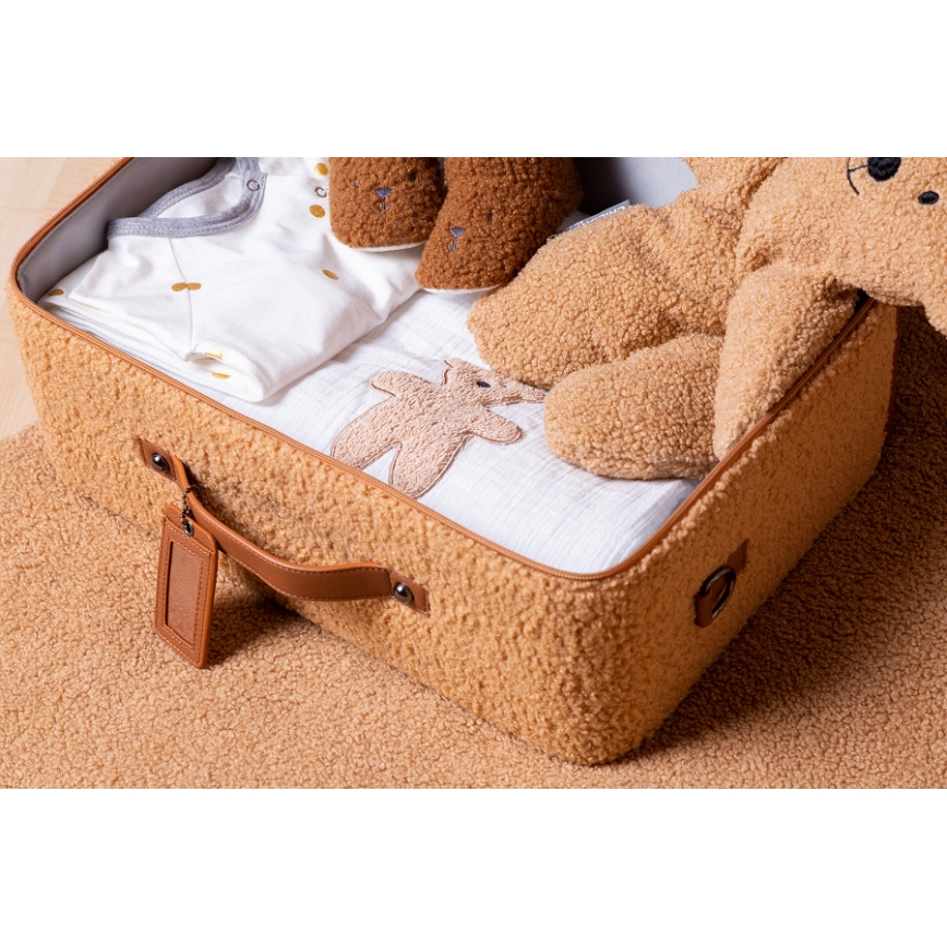 Childhome - Dětský cestovní kufr TEDDY hnědá