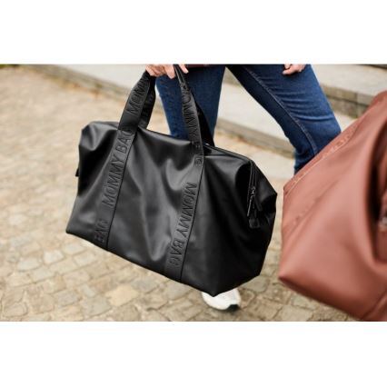 Childhome - Přebalovací taška MOMMY BAG LEATHER černá