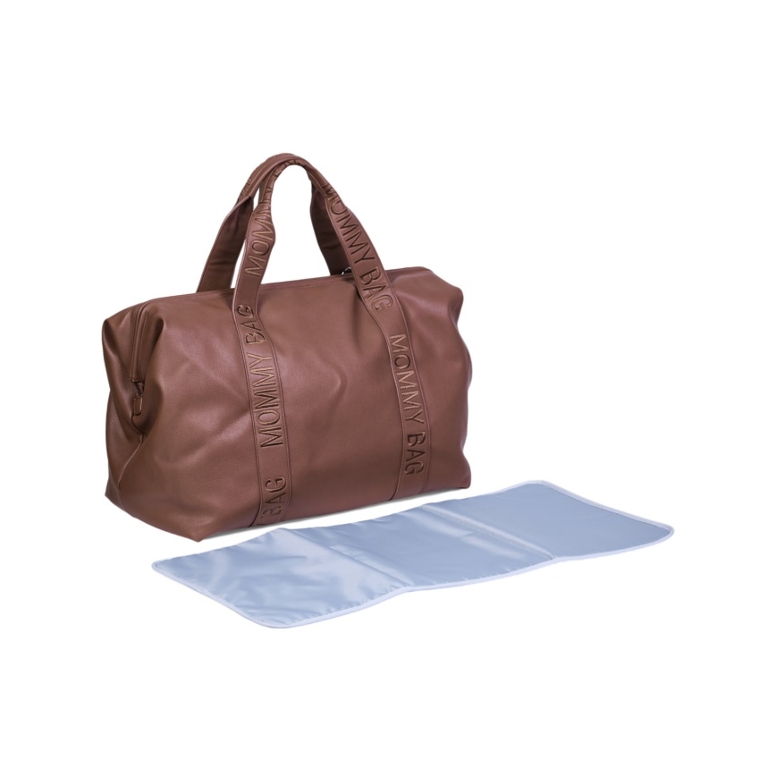 Childhome - Přebalovací taška MOMMY BAG LEATHER hnědá