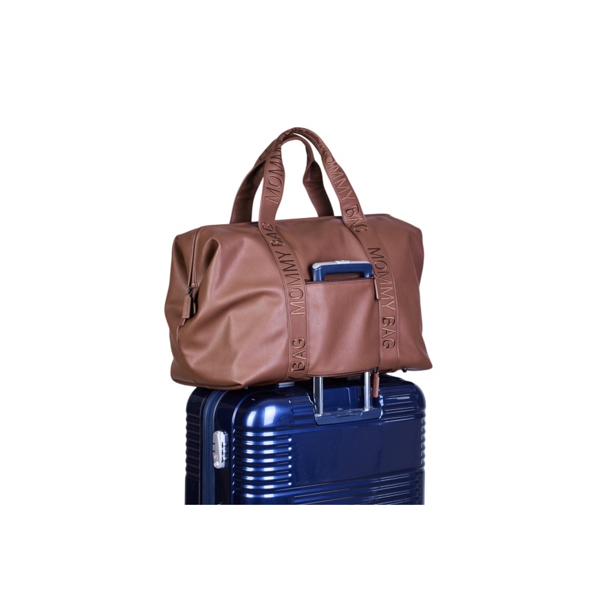 Childhome - Přebalovací taška MOMMY BAG LEATHER hnědá