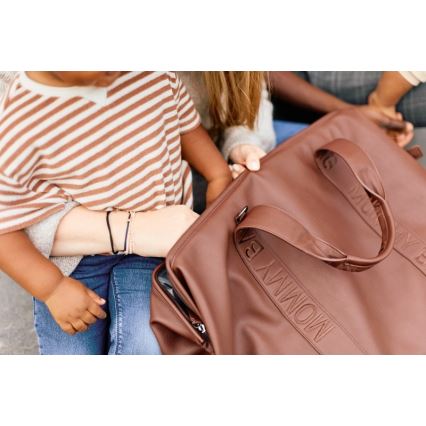 Childhome - Přebalovací taška MOMMY BAG LEATHER hnědá