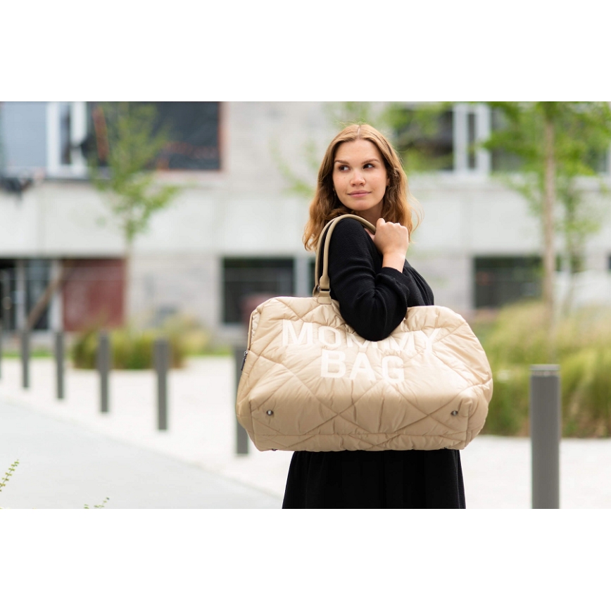 Childhome - Přebalovací taška MOMMY BAG PUFFERED béžová