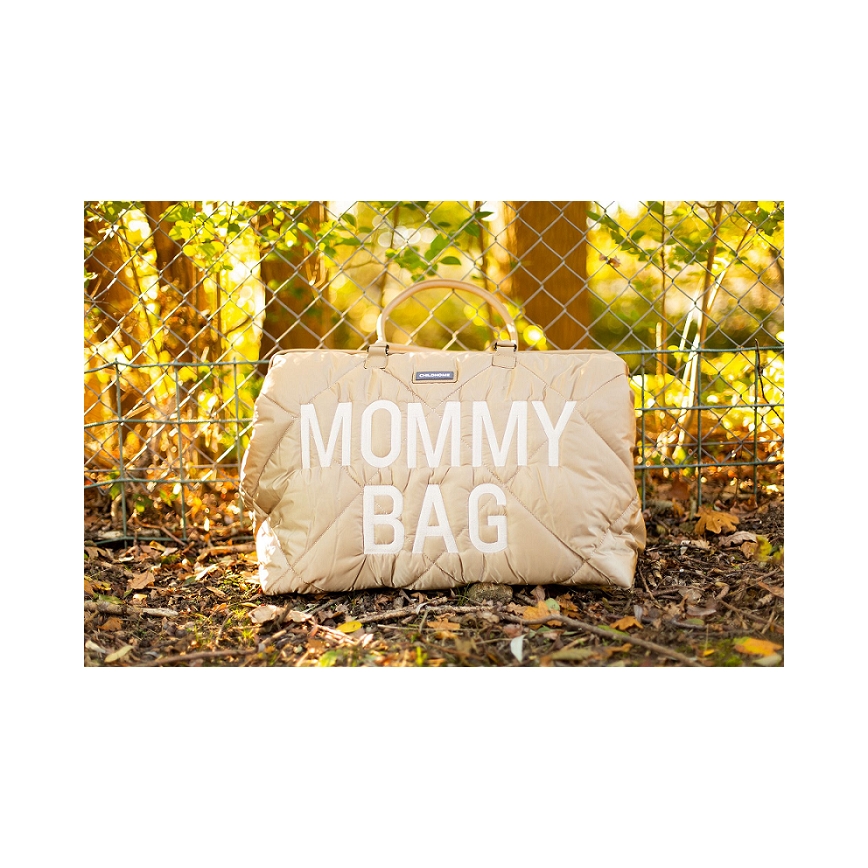 Childhome - Přebalovací taška MOMMY BAG PUFFERED béžová