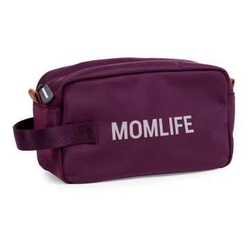 Childhome - Toaletní taška MOMLIFE vínová
