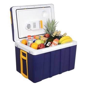 Chladící box pojízdný 60W/230/12V 50 l modrá/žlutá