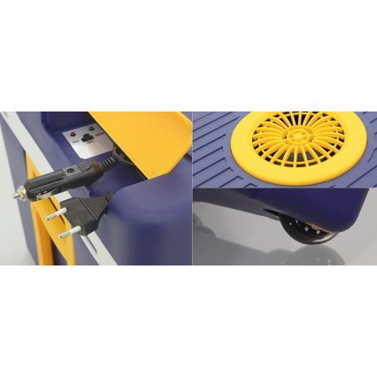 Chladící box pojízdný 60W/230/12V 50 l modrá/žlutá